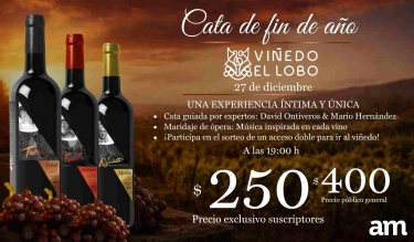 Vino y ópera: una cata de fin de año con Viñedo El Lobo